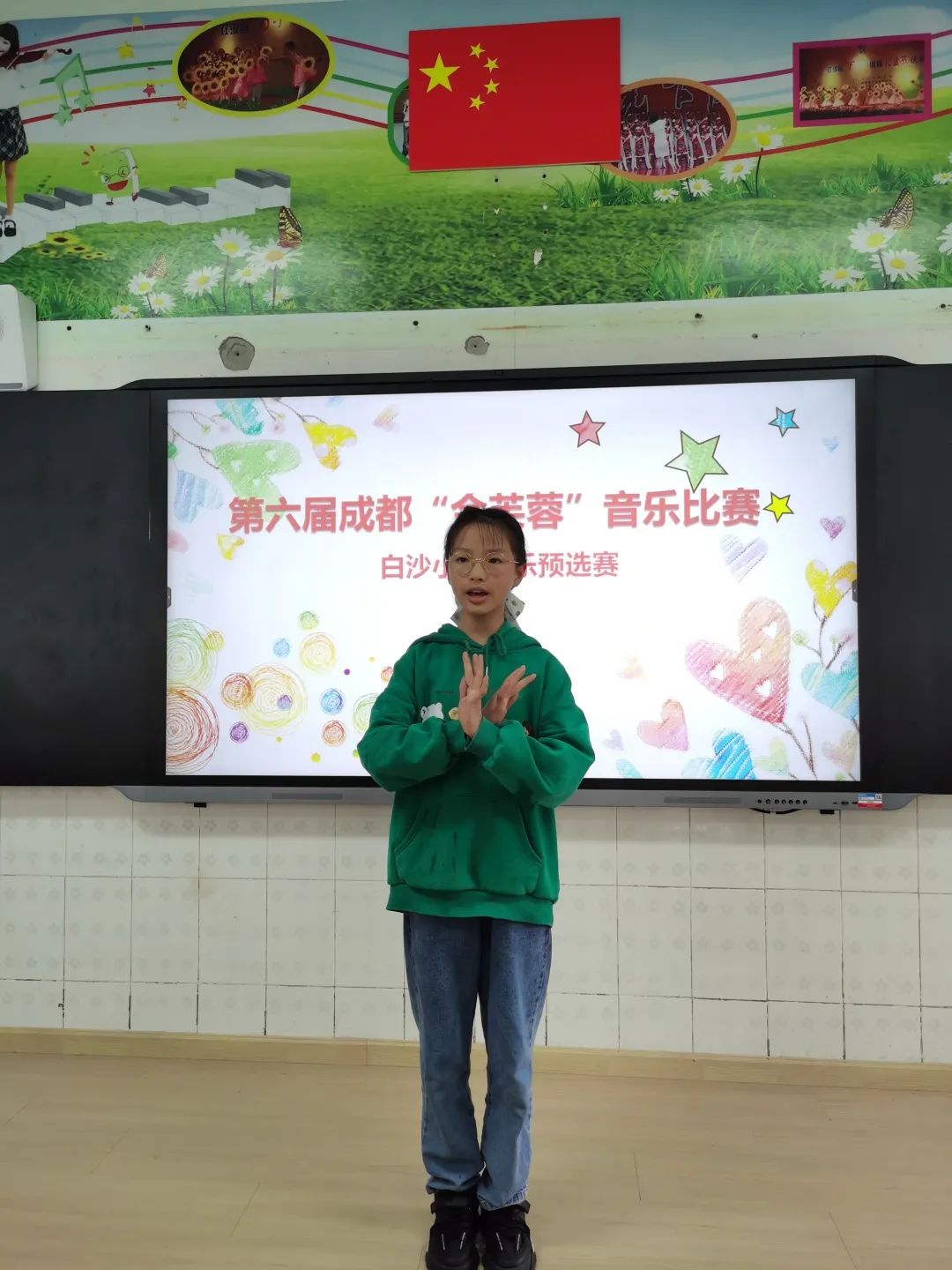 天府新区白沙小学举行第六届成都金芙蓉音乐比赛声乐预选赛