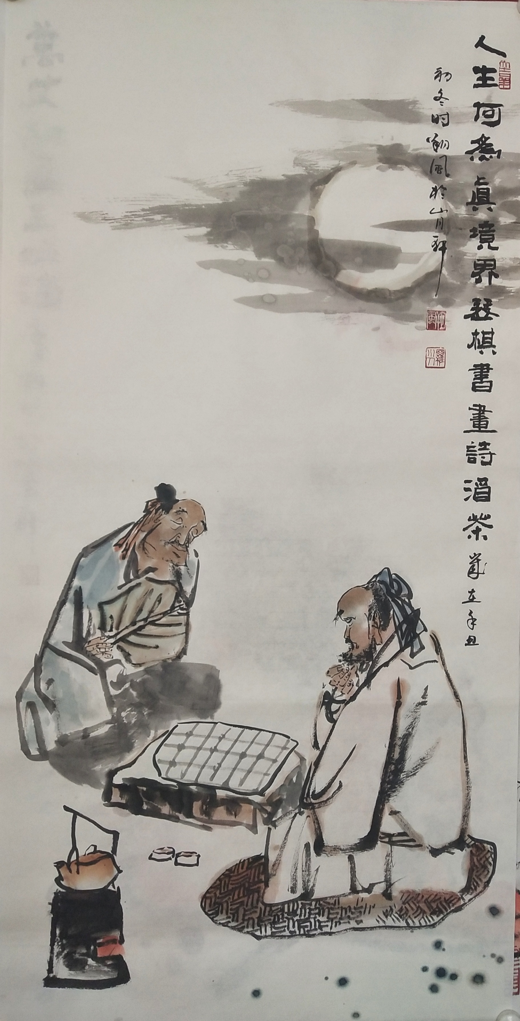 著名画家朔风禅意人物作品赏析