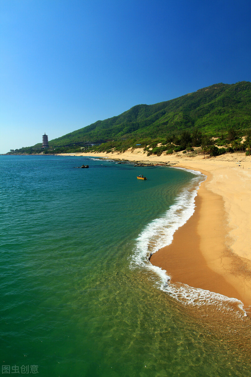 漂亮的大海高清图片大全。海边唯美风景。蓝天大海风光，美丽治愈