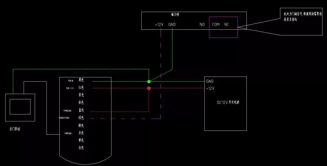 各种门禁系统接线