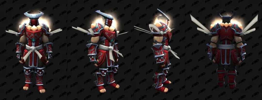 魔兽世界 9.2 武僧套装 的6种配色