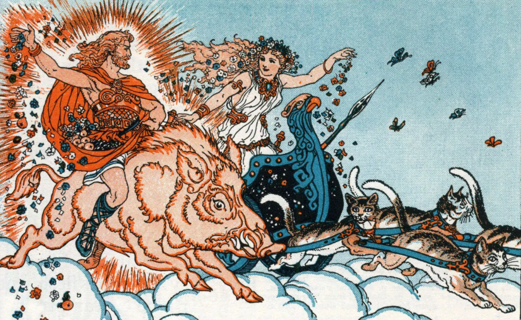 或许是出于巧合,也或许是暗中早已安排,弗雷(freyr)与芙蕾雅(freya)