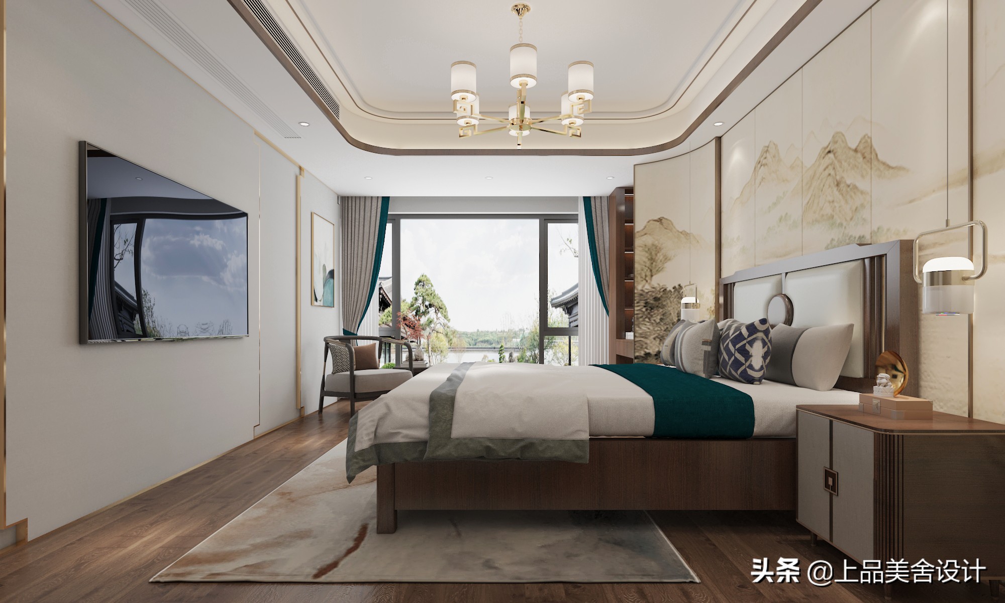 江苏夫妇172平复式坚持装新中式，沉稳大气，进门客厅就让人羡慕