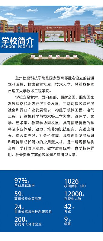 “哥们，高考成绩出来了吗？”兰州信息科技学院了解一下