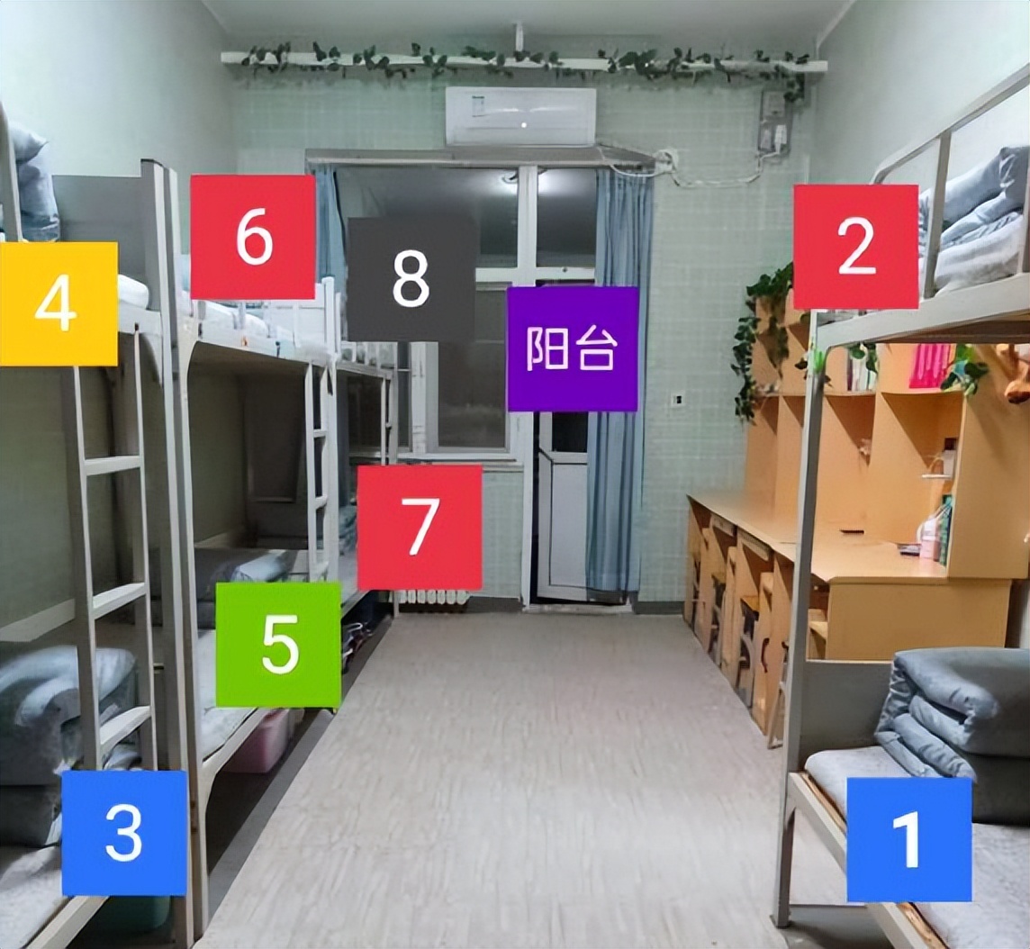 大学四年选宿舍床位有讲究，四人寝也要注意，真不是学生矫情