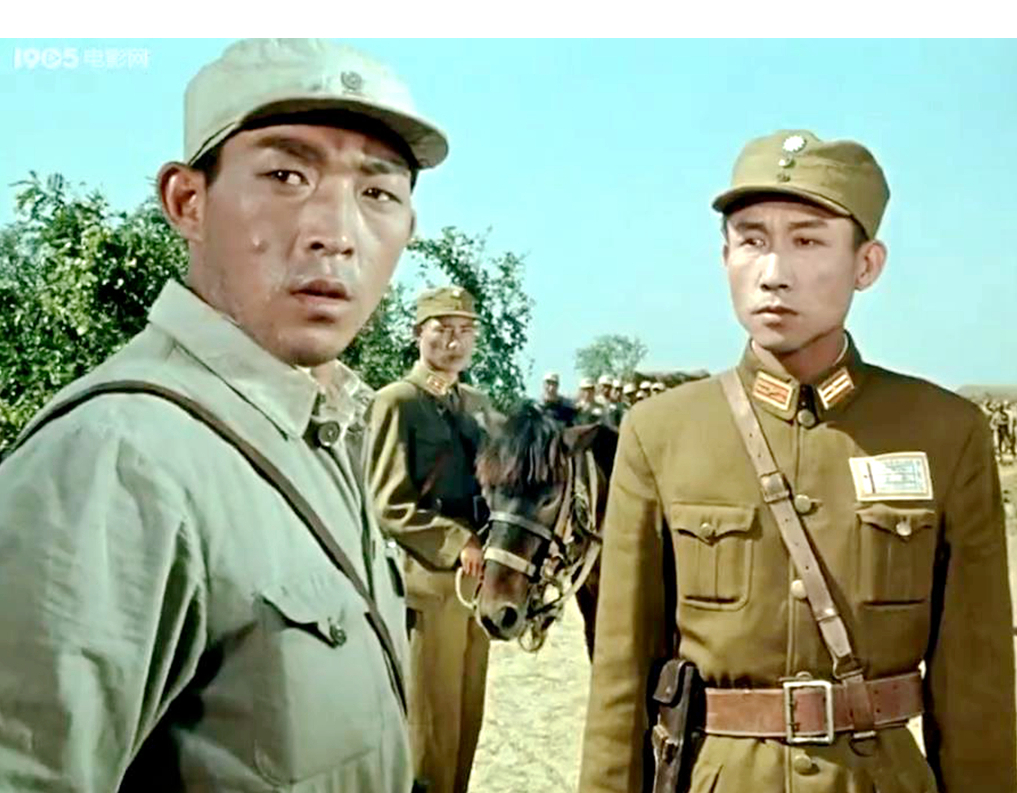 他在《东进序曲》有台词“要猛要吹冲锋号”，《佩剑将军》演刘峙