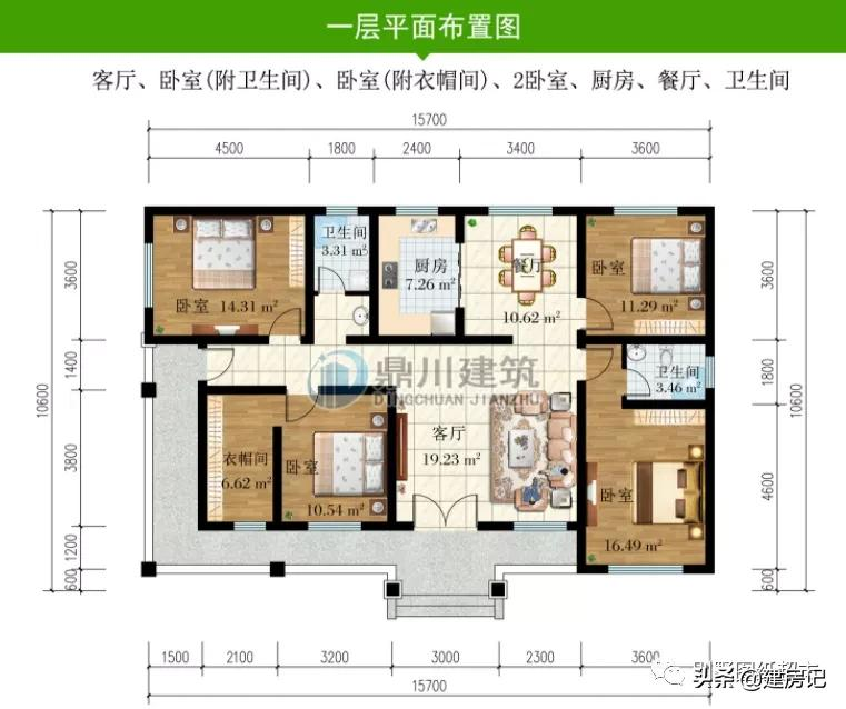 江西18款一层农村别墅，各有特色，低造价15万建房，人人都建得起