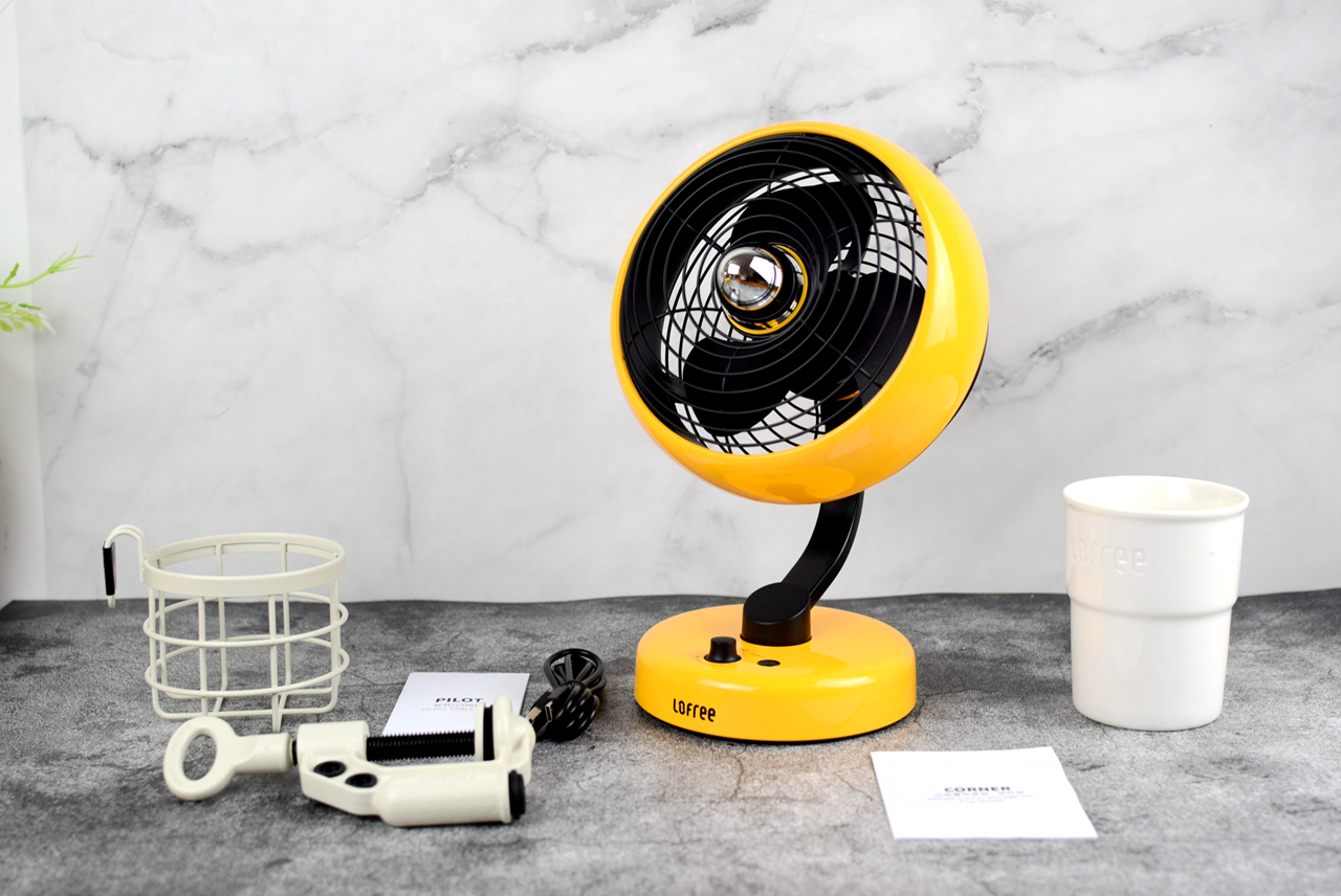 颜值即正义，Lofree洛斐有范S桌面风扇焦点配色+边角置物套装体验