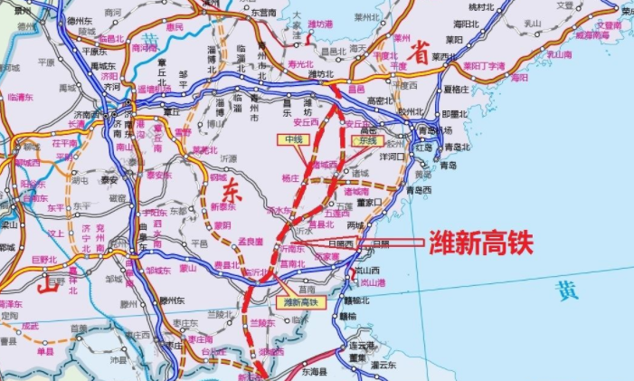 2021山东规划的6条高铁线，沿途经济将有新发展，快看看有你家吗