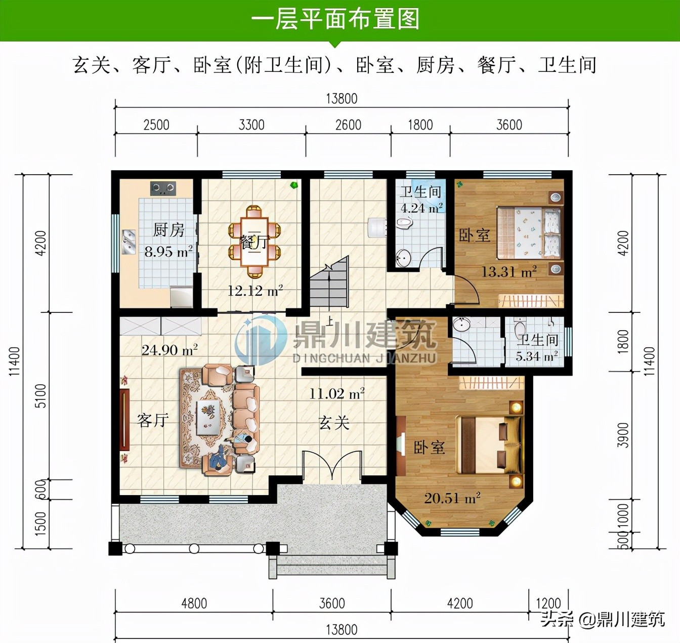 6套造型饱满布局端正的小别墅，有颜值有实力，就适合农村建