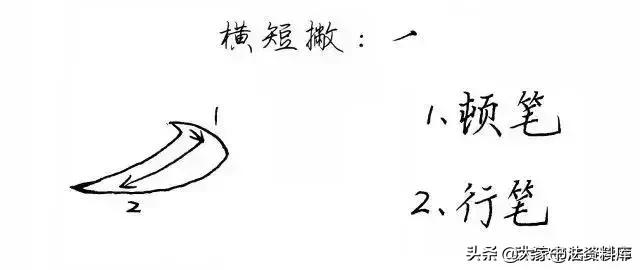 干货！硬笔行楷基础笔画教程