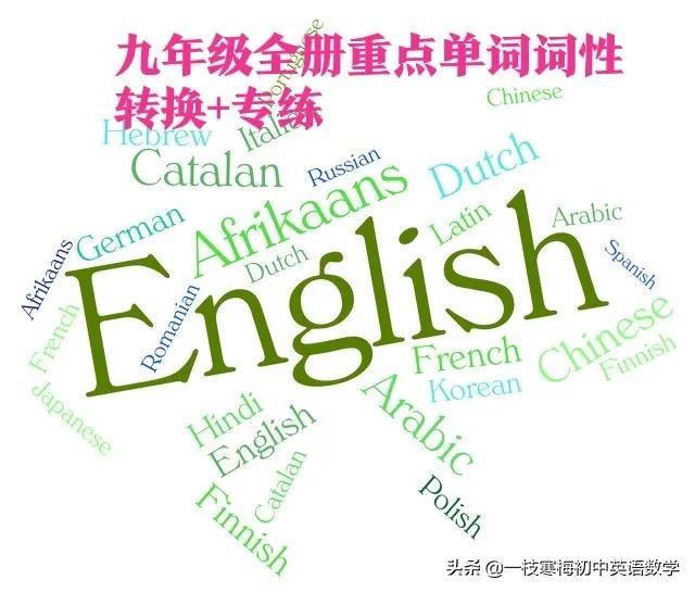 九年级英语（全册）期末复习——重点单词词性转换+专练