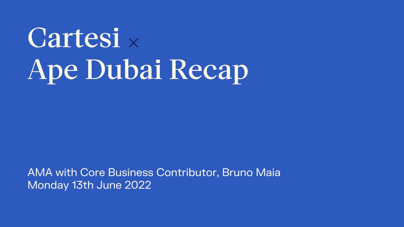 Cartesi 2022 年 6 月回顾