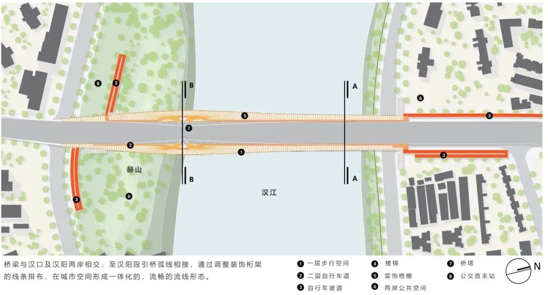 武汉江汉九桥及多福路慢行桥设计方案 / Arup奥雅纳