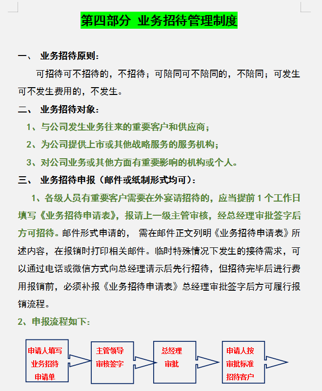 公司财务管理规章制度，内容全面流程详细，可参考套用