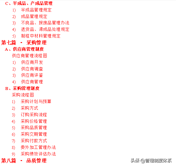 企业管理制度精选