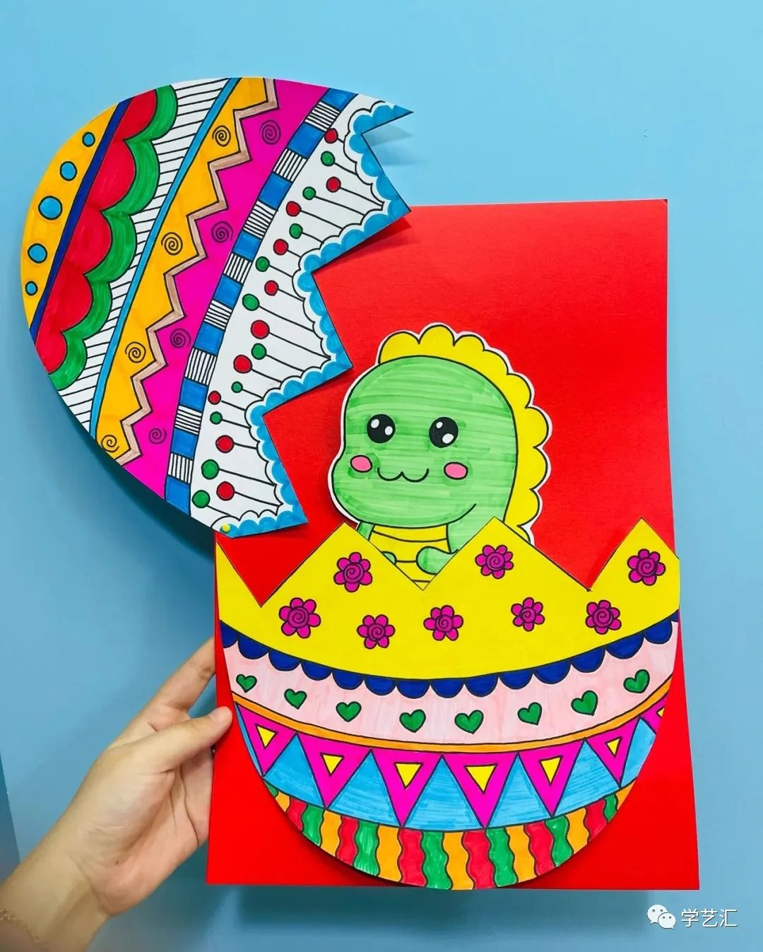 儿童画创作必备素材——42张儿童画，配色漂亮，造型简单