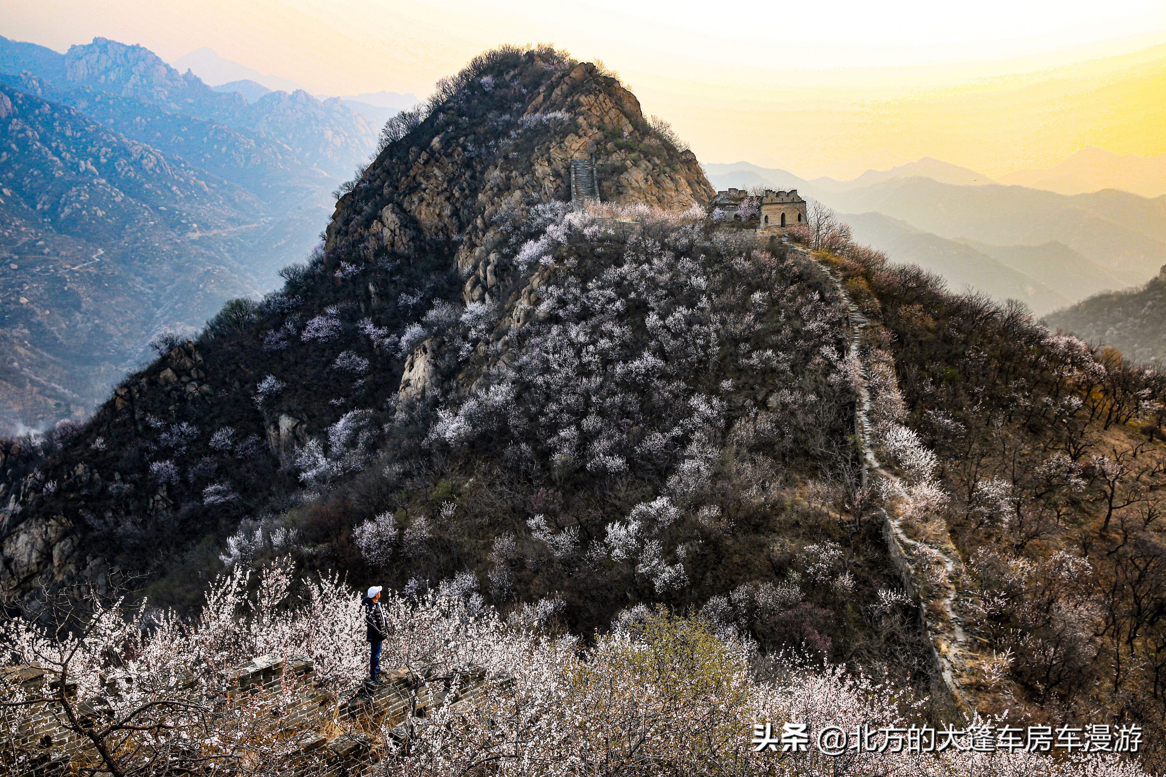 走过北京春天最美的盘山公路去那山桃花盛开的地方——龙泉峪长城