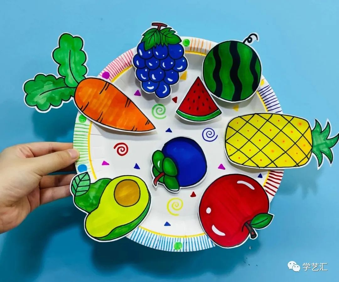 儿童画创作必备素材——42张儿童画，配色漂亮，造型简单