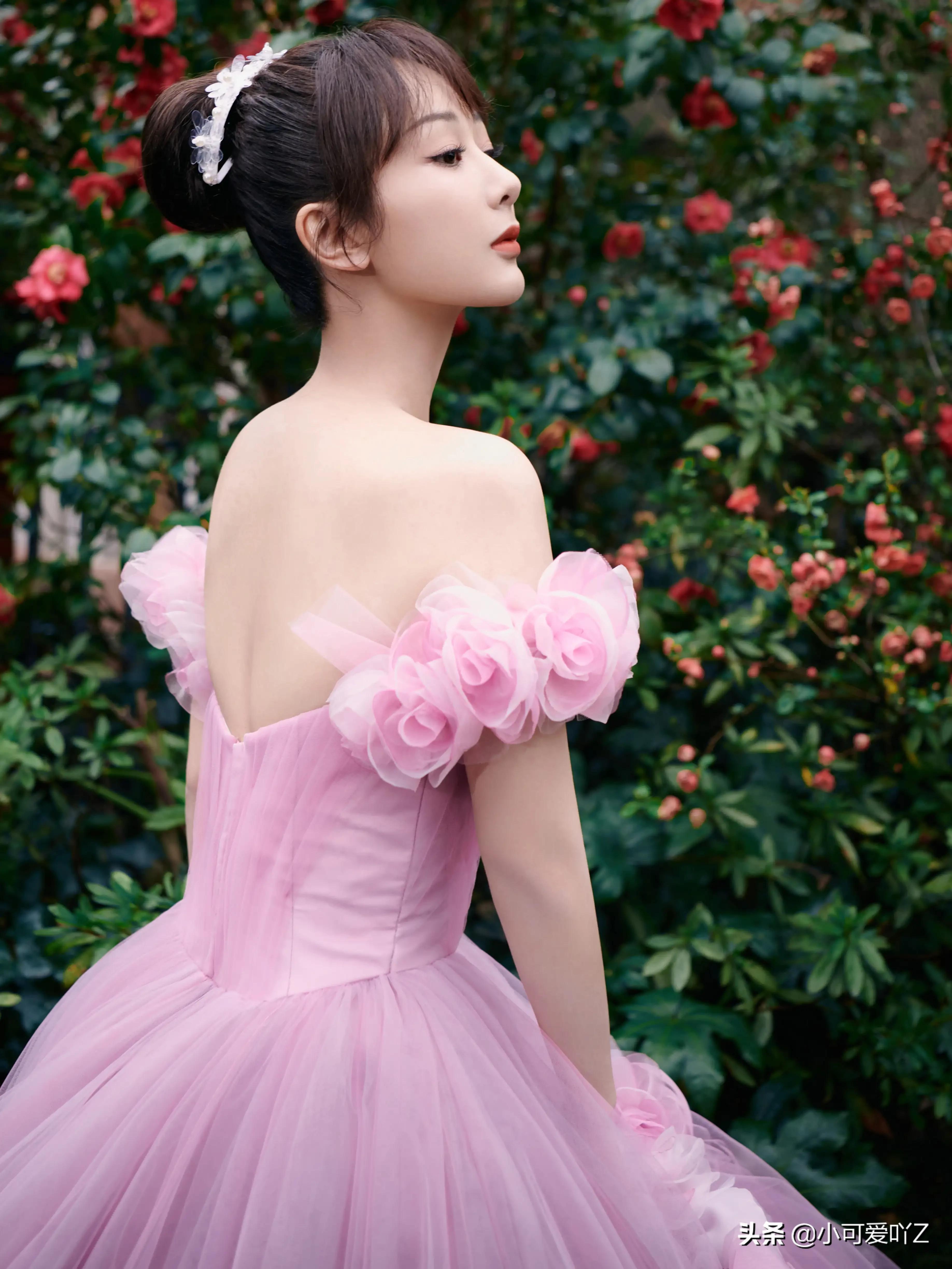 杨紫，美丽裙装，青春少女