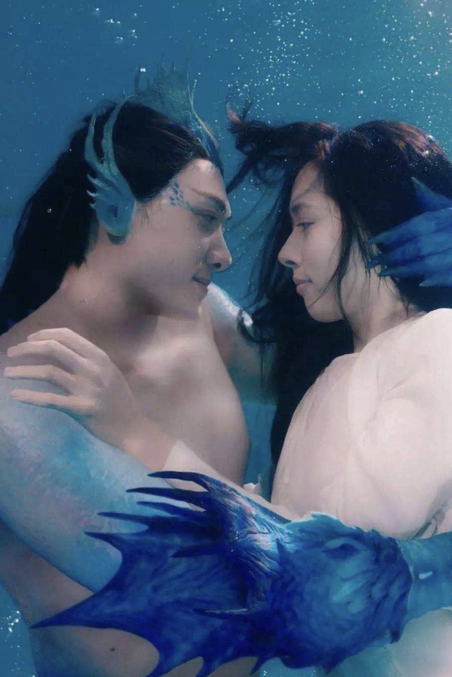 同样是演美人鱼，钟丽缇董璇惊艳，杨幂辣眼，甘婷婷像“水鬼”