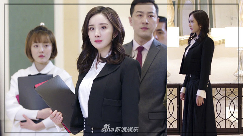 杨幂轻熟女风装扮 尽显时尚精致穿搭