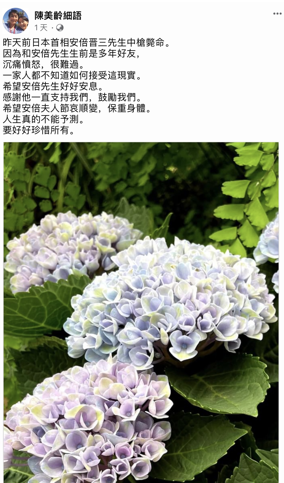 明星悼念安倍遭反感，为何陈美龄成例外？她的经历给出答案