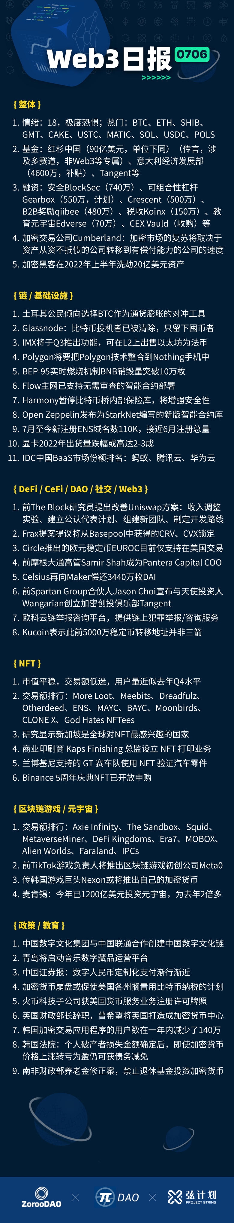 Web3日报 20220706