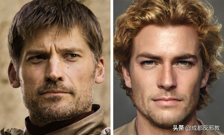 《权力的游戏》书中真实人物形象原来是这样，没想到电视剧改编这么大