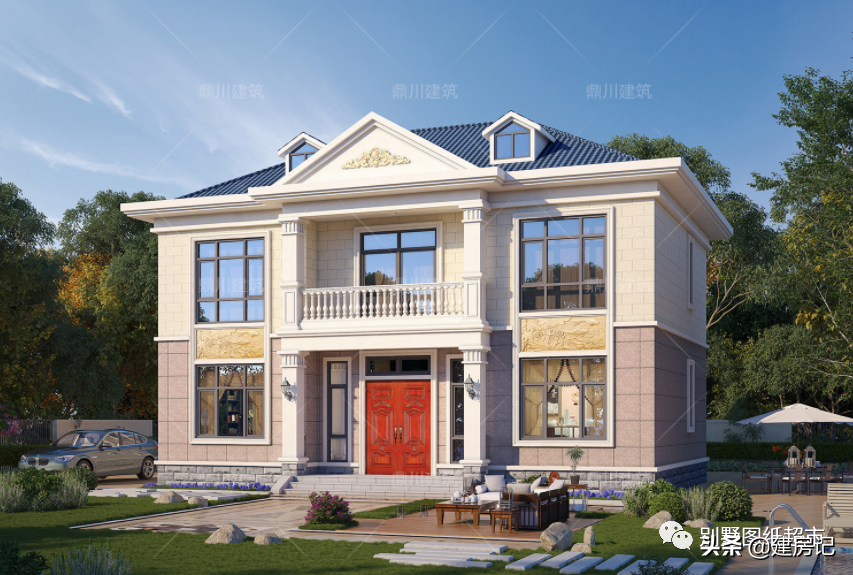 二层带阳台小别墅