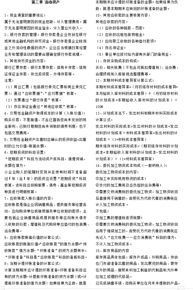 2022年初级会计8月考试已定，别摆烂，这7页纸背会，你还能提30分