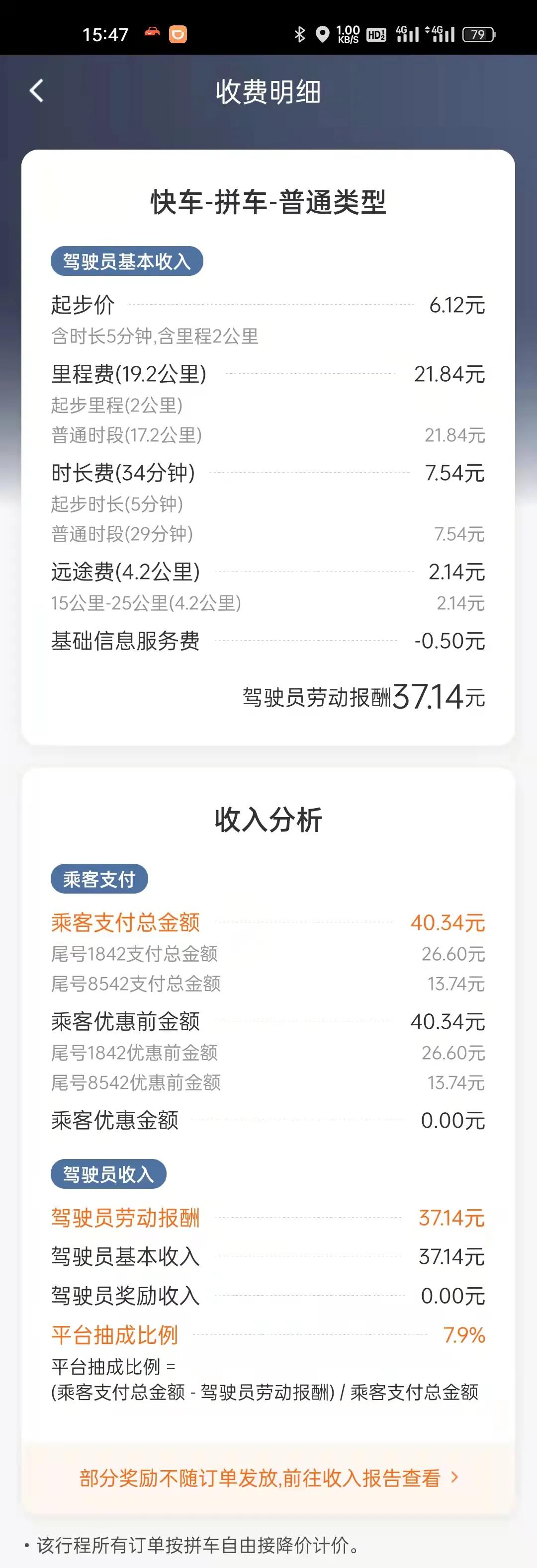 在线4个多没有一张快车单，面对滴滴真是无语...