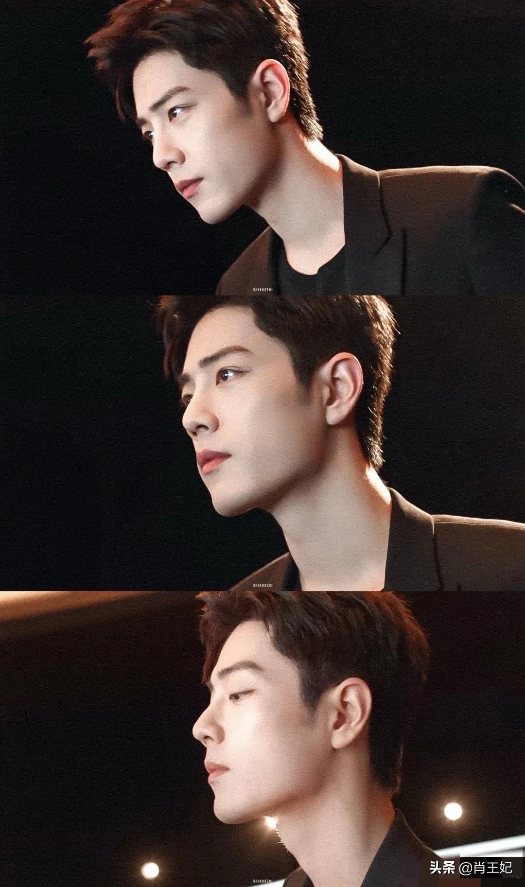 YSL代言人肖战真帅啊，简约黑色西装，俊逸潇洒姿态比夜色更迷人