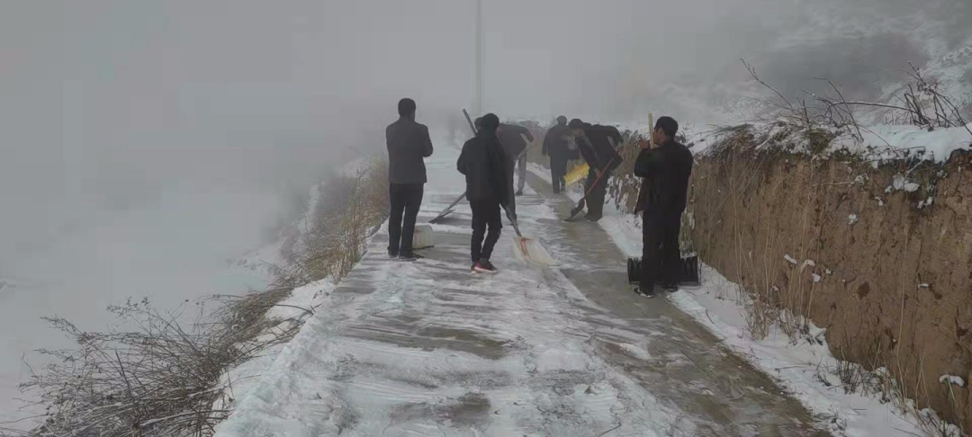 “浴雪”奋战！临潭县组织干部群众清扫降雪