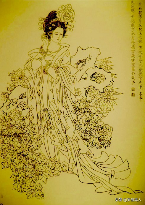 古代美女图(贺岁书画欣赏：古代小说与传说的仕女画像)