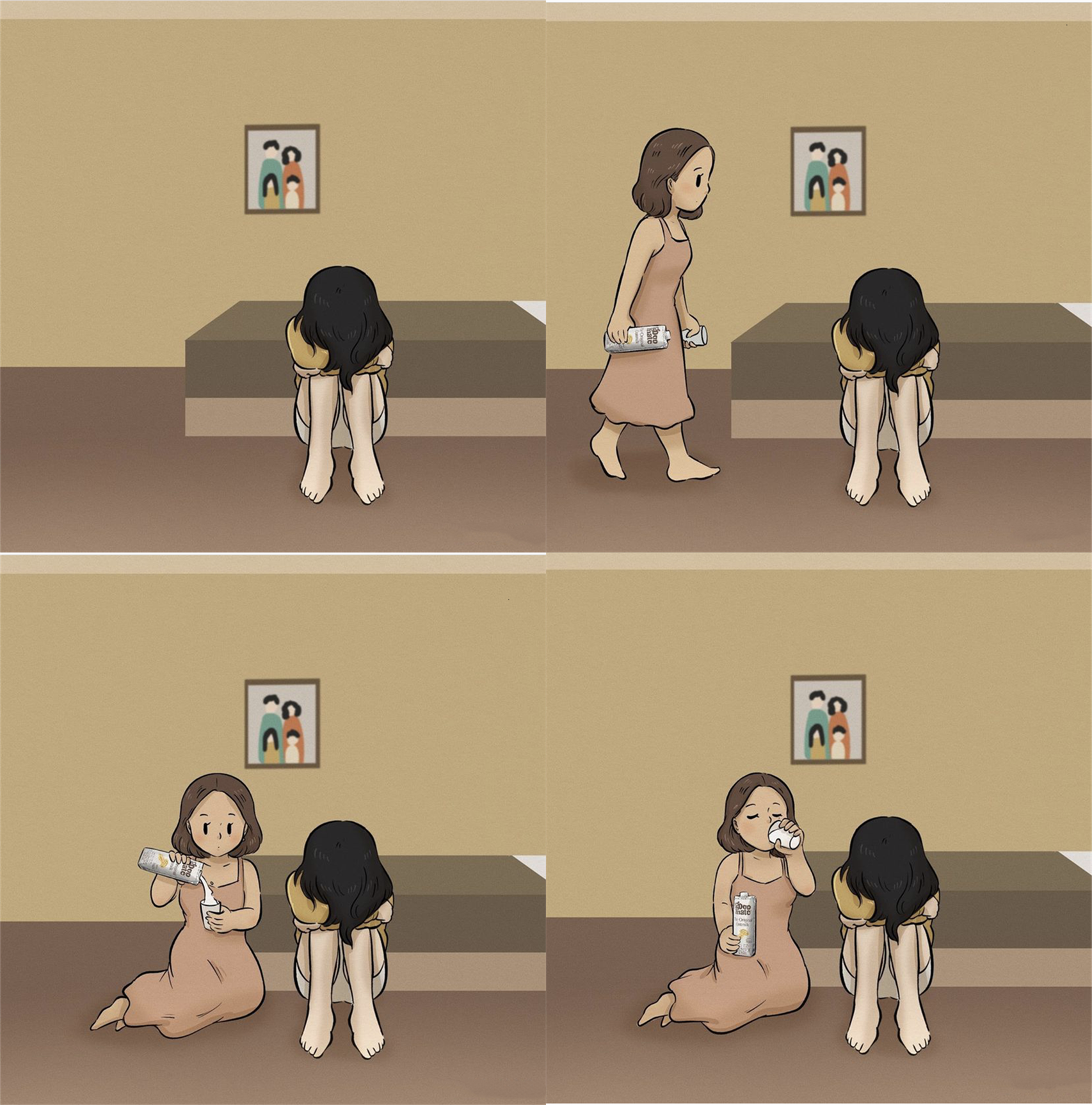 闺蜜失恋劝说无效怎么办，漫画家用哲理小故事告诉人们好闺蜜难寻