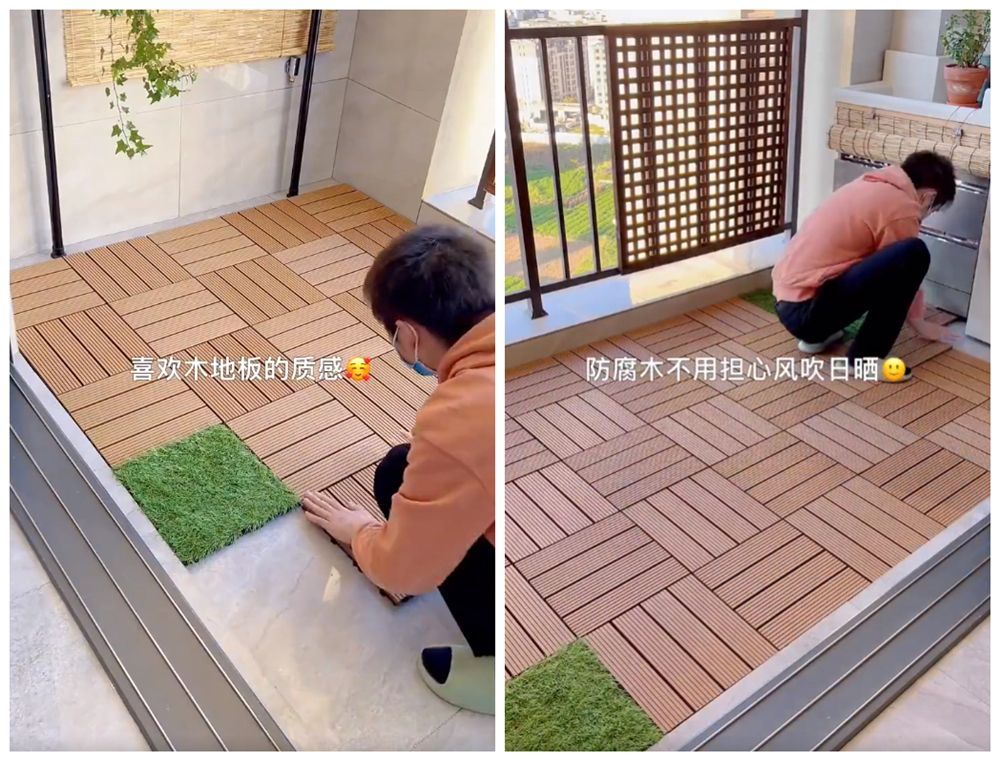 90后小哥为讨老婆欢心，低预算改造露天阳台，变成“露天电影院”