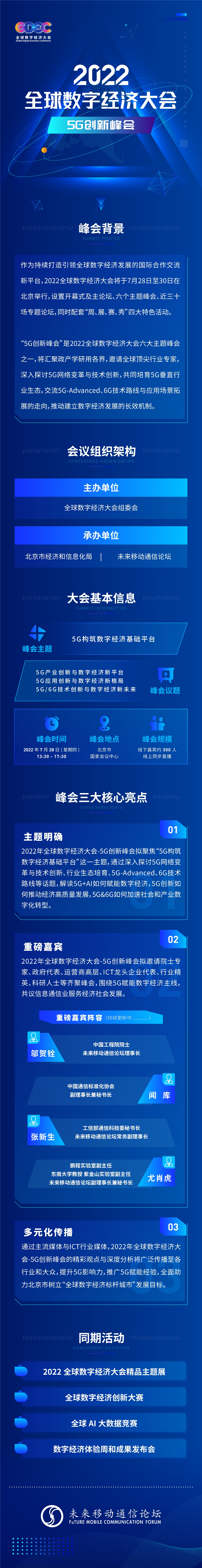 一图看懂：2022全球数字经济大会-5G创新峰会