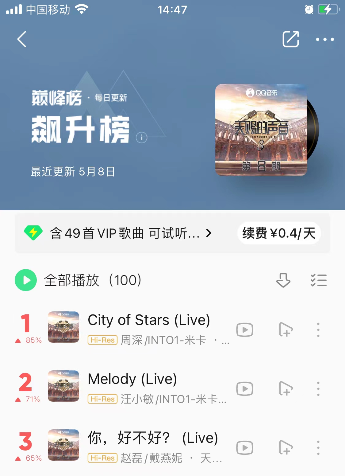 天赐的声音第三季米卡个人资料(《天赐的声音3》周深米卡《City of Stars》再演绎都市之梦，超精彩)