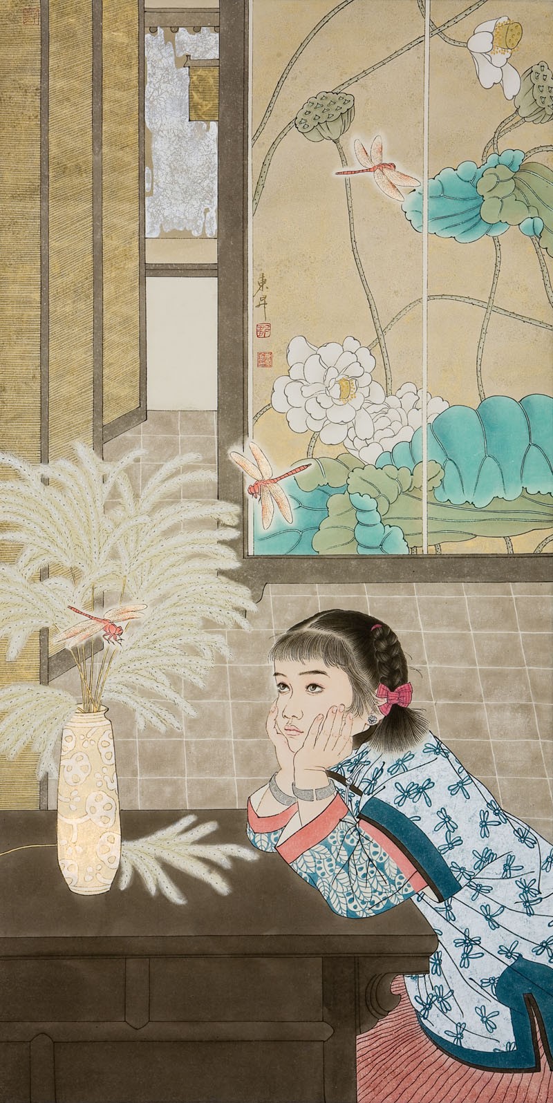 著名画家邹东升工笔人物作品欣赏