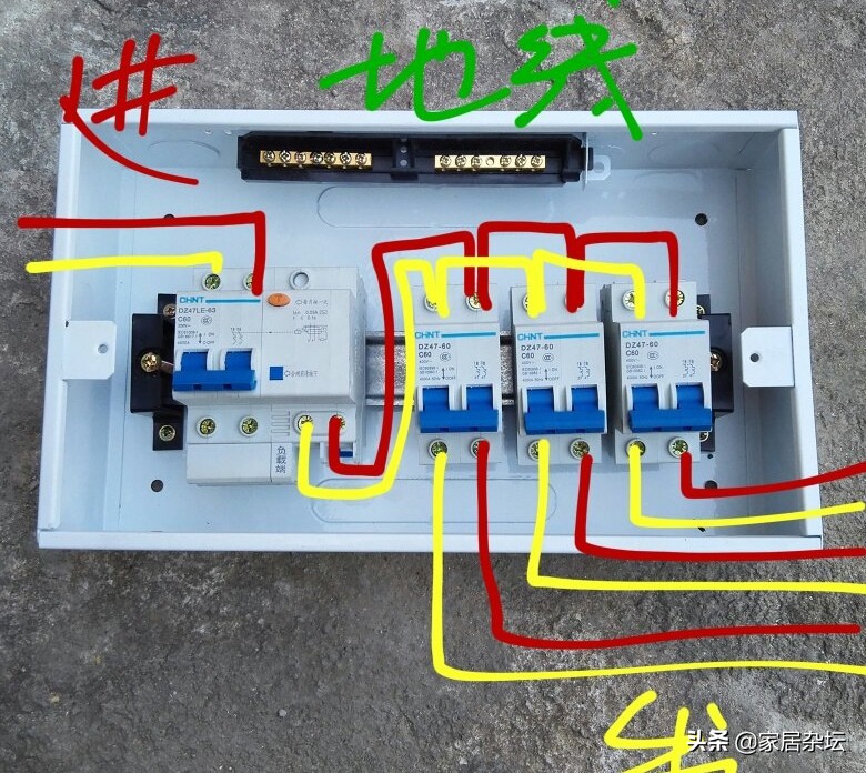 空气开关如何接线？方法就是3步，跟着步骤做就可以了