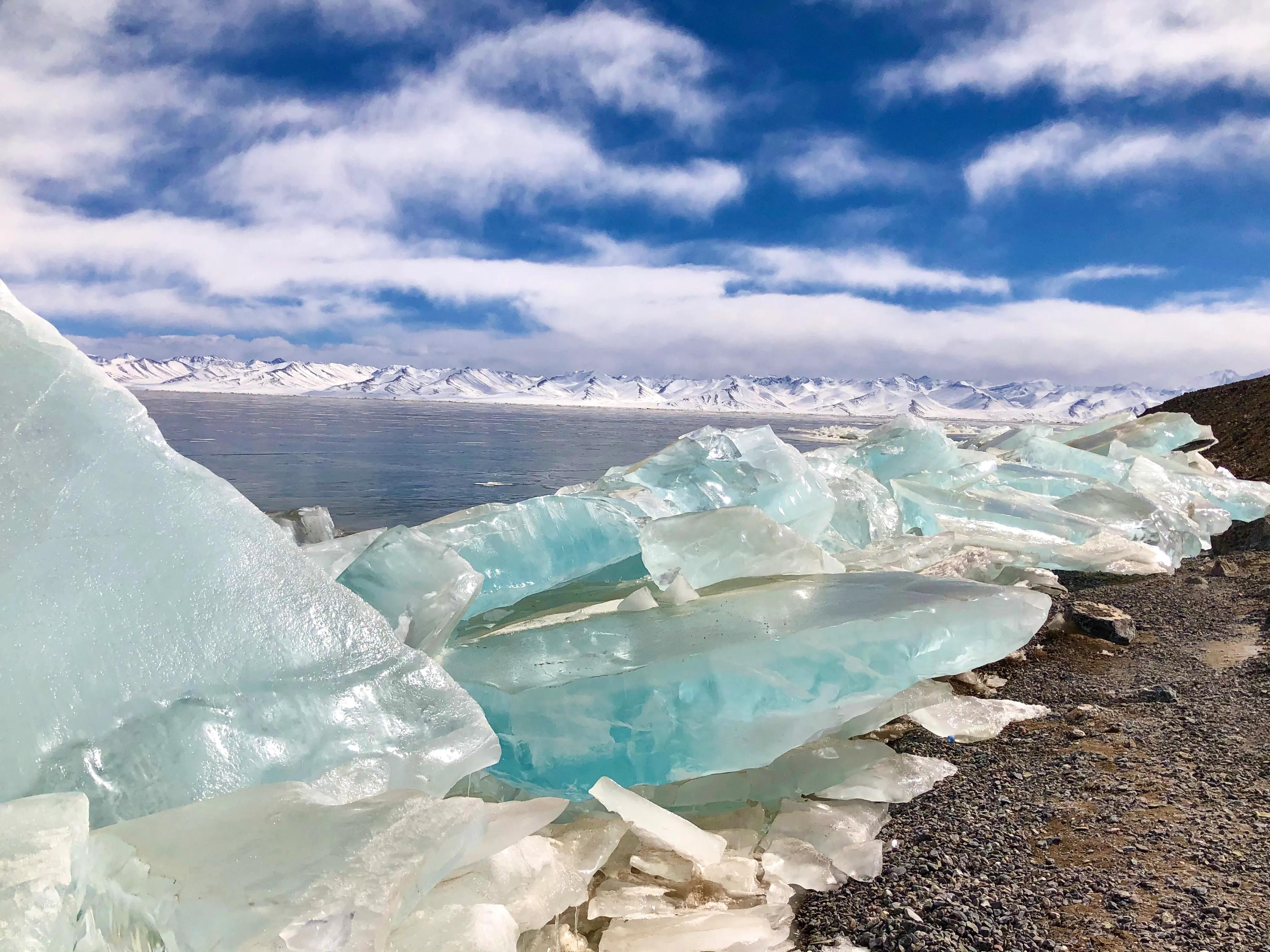 蓝冰纳木错，才是真正的盛世美颜