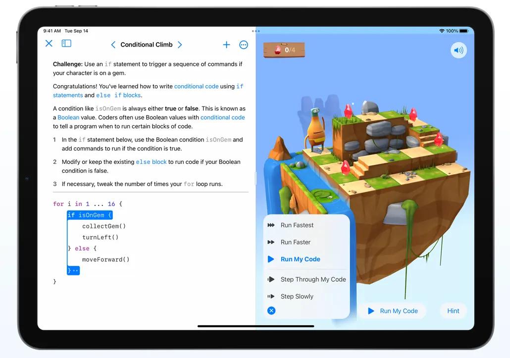 用iPad学编程 学得乐趣十足 苹果推出全新Swift与Xcode免费课程