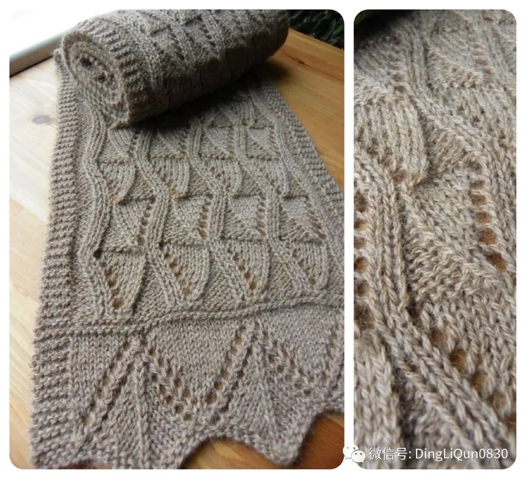 手工编织围巾(「针织图解」34款迷人时尚的围巾和披肩编织图案)