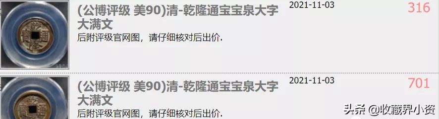 乾隆通宝“大字大满文”名气大了，行情如何呢？