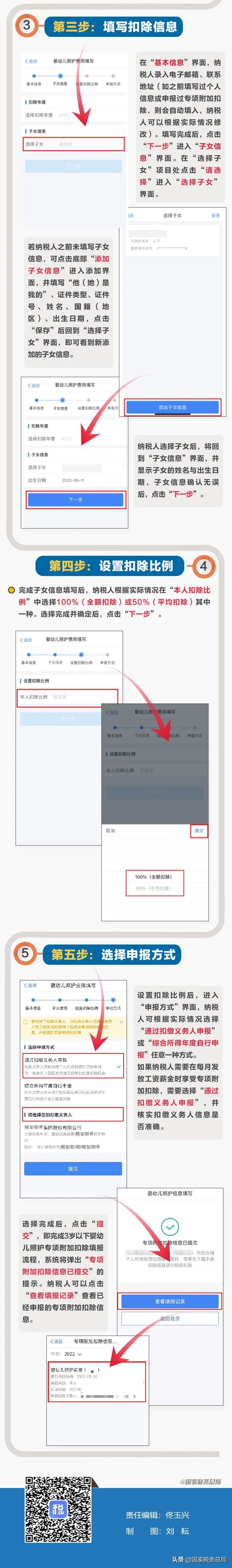 收好这张图！手机APP填报3岁以下婴幼儿照护专项附加扣除简单又方便