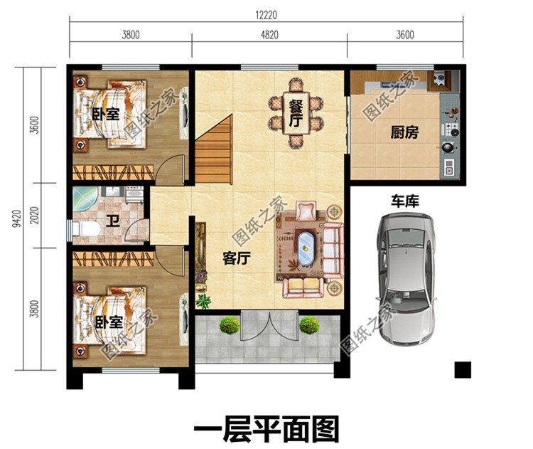 简欧风自建别墅设计，没有过多的繁杂装饰，增加建筑美感