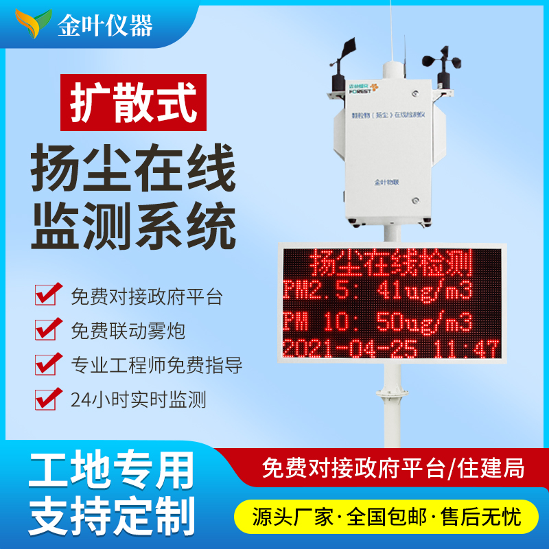 安裝環境揚塵監測設備，實時監測揚塵濃度情況