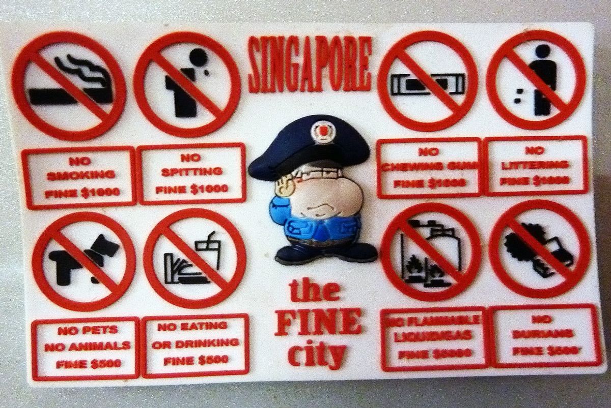 新加坡，美好的罰款之都？