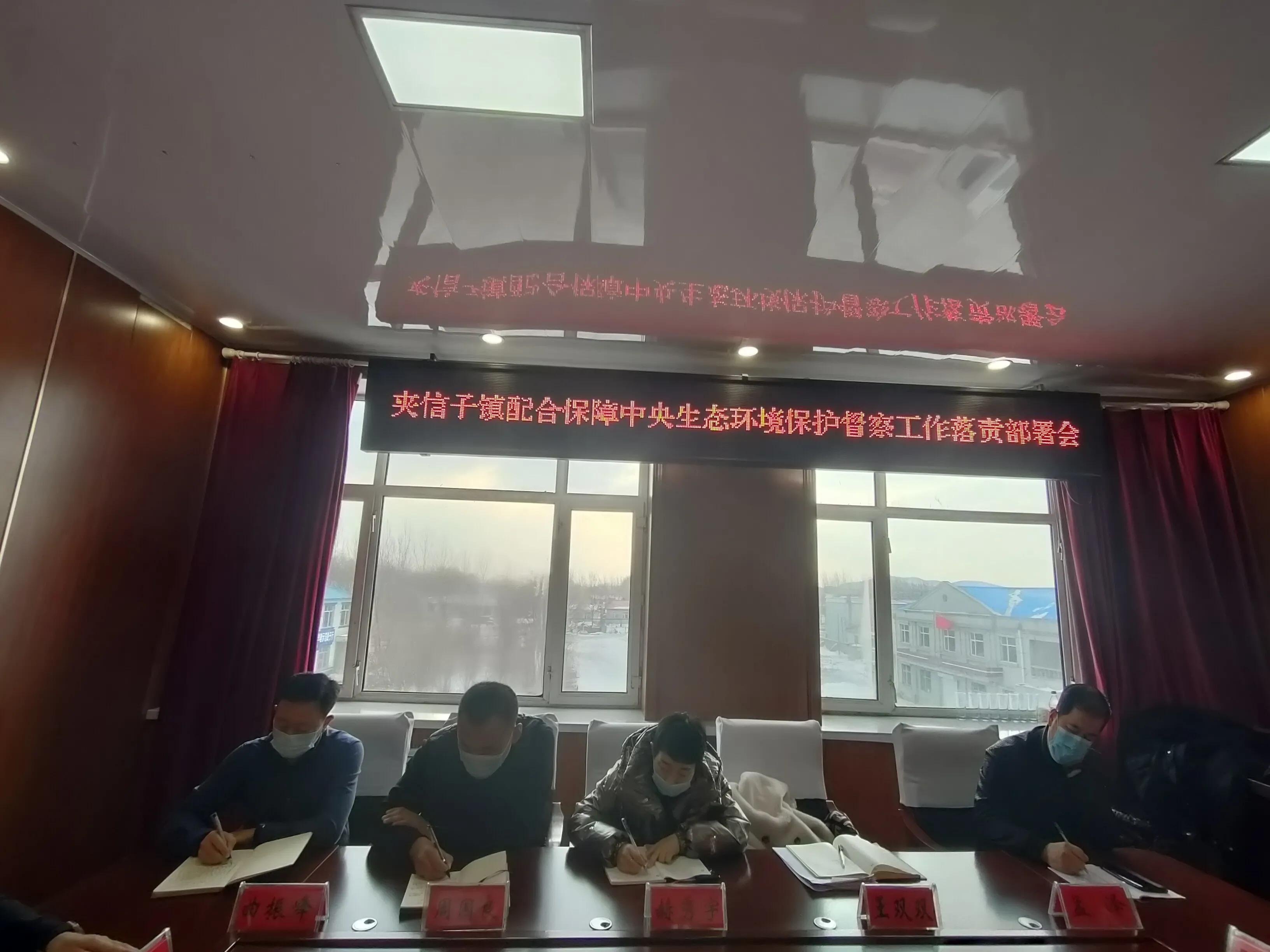 宝清县夹信子镇召开配合保障中央生态环境保护督察工作落责部署会